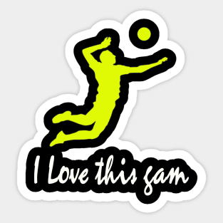 I love this game Sticker